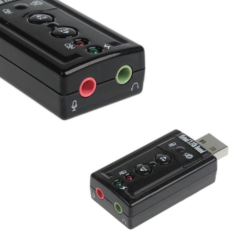 【樹莓 ℼ Raspberry pi】USB 音效卡 7.1聲道 外接音效卡