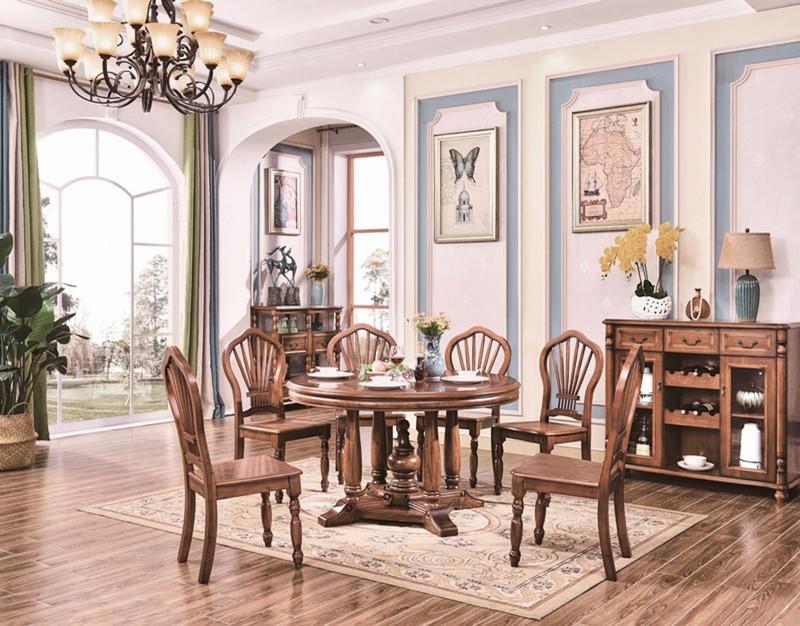【大熊傢俱】886 玫瑰 新古典方餐台 餐桌  鄉村風 餐椅 靠背椅 實木 歐式餐台 方桌 功能型餐桌 
