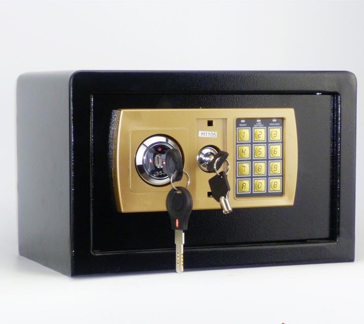 20EK特價 黑色 的電子式保險箱-小型/收納櫃/保險櫃/密碼鎖/金庫/