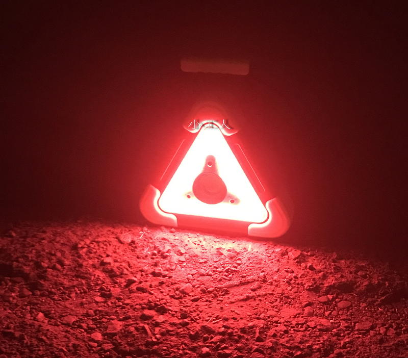 【小工人】道路三角架警示燈 LED故障號誌燈 警示燈+投光燈 夜間閃爍更安全 方便輕巧好攜帶