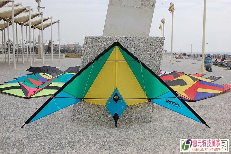 惠元特技風箏 H型 運動風箏 技術風箏 飛行聲響最大的機種H型 串聯拉力倍增 專利設計
