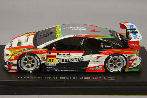 名車館】1:43 EBBRO 45530 Toyota Prius apr GT 2017 Super GT 300