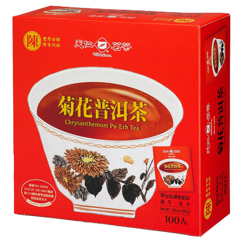 天仁茗茶 菊花普洱茶盒裝(2gx100入)