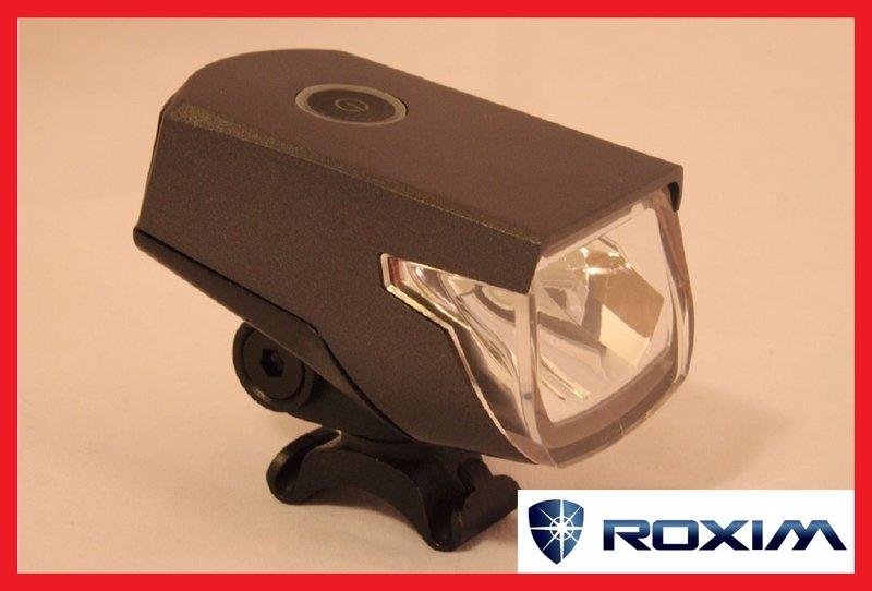 【截止線車燈】ROXIM X3超廣角40Lux鋰電池USB充電自行車前燈MB40燈座