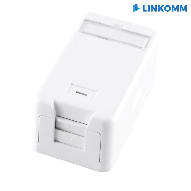 【LINKOMM】 網路資訊盒 桌上盒 RJ45 適用資訊插座 單孔 雙孔 防塵蓋