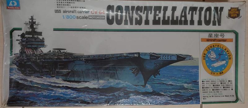 (早安模型店) ~全新~ 1/800 U.S.S CONSTELLATION CV-6星座號航空母艦