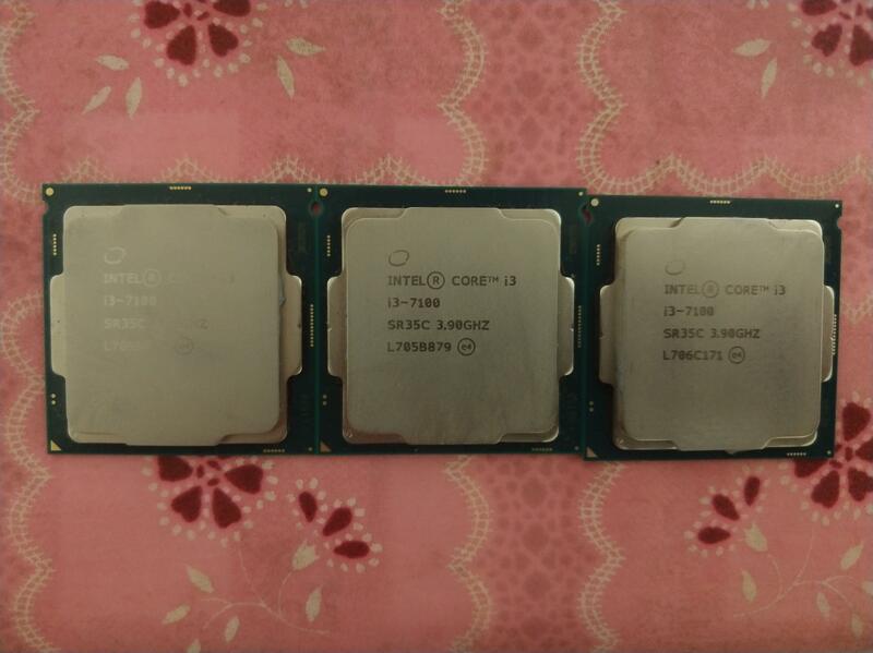 Intel Core i3 7100 3.90 GHz 3MB 1151 七代i3 二核四緒 可參考 7300 6100