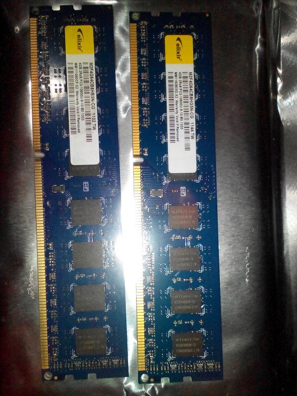 南亞 elixir DDR3 1333 4GB 桌上型記憶體