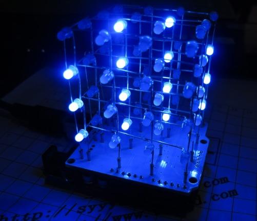 CUBE4 3D LED 光立方 ARDUINO 玩轉 光魔方 散件