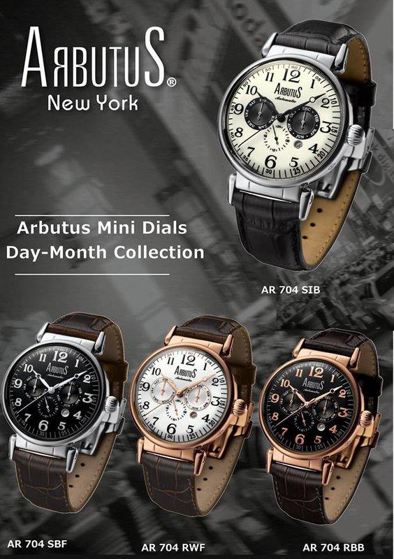 《時間精品廊》New York ArbutuS 愛彼特 手動、自動上鍊機械錶：AR704RBB