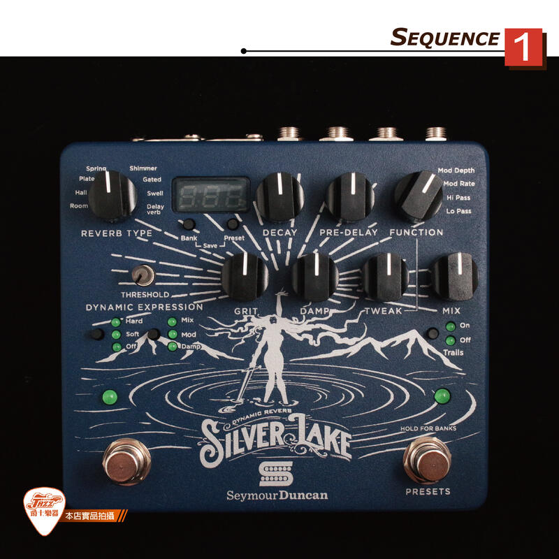 爵士樂器】公司貨保固美國製Seymour Duncan Silver Lake Reverb 效果器