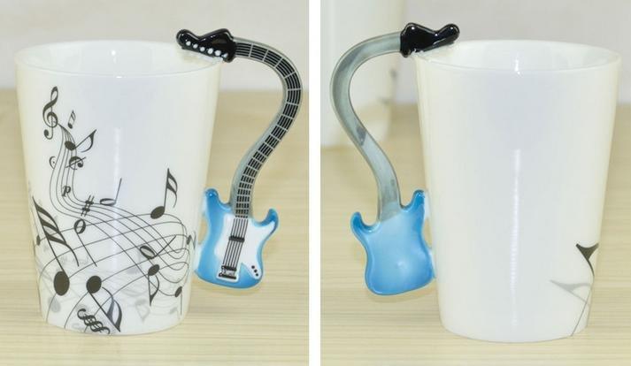 『肥仔小窩』就是不一樣！創意 復古杯 造型 樂譜杯 吉他杯 吉他音樂杯 馬克杯 陶瓷杯 杯子 水杯 禮盒 交換禮物