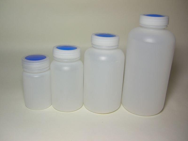 【東昇】PE塑膠廣口瓶－藍蓋 (單支販售)｜台製