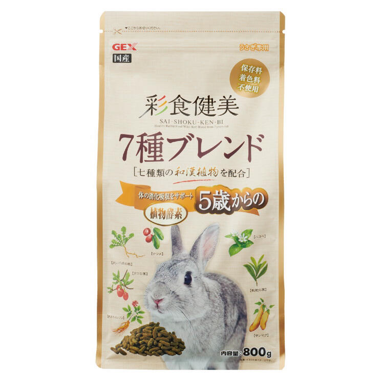 日本GEX彩食健美5歲以上老兔配方800g(2025.08)