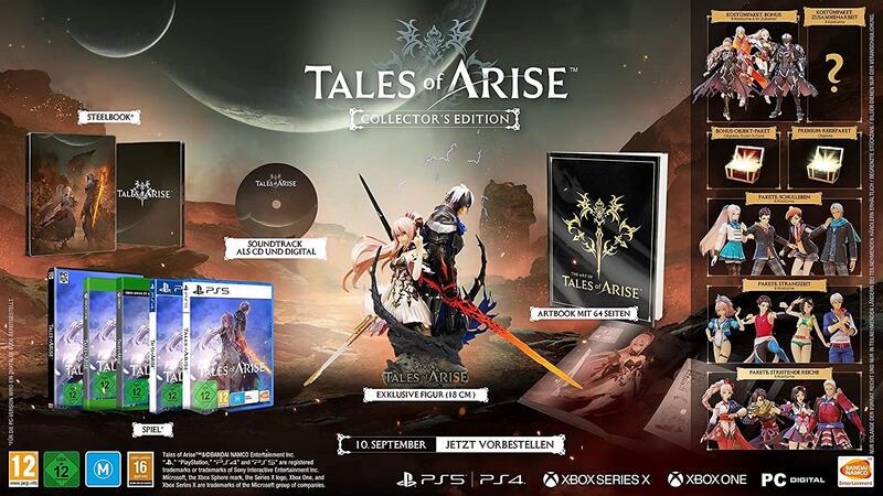 Tales of Arise 破曉傳奇典藏版PS4/PS5/XBOX/PC~9/10上市，請詢問價格