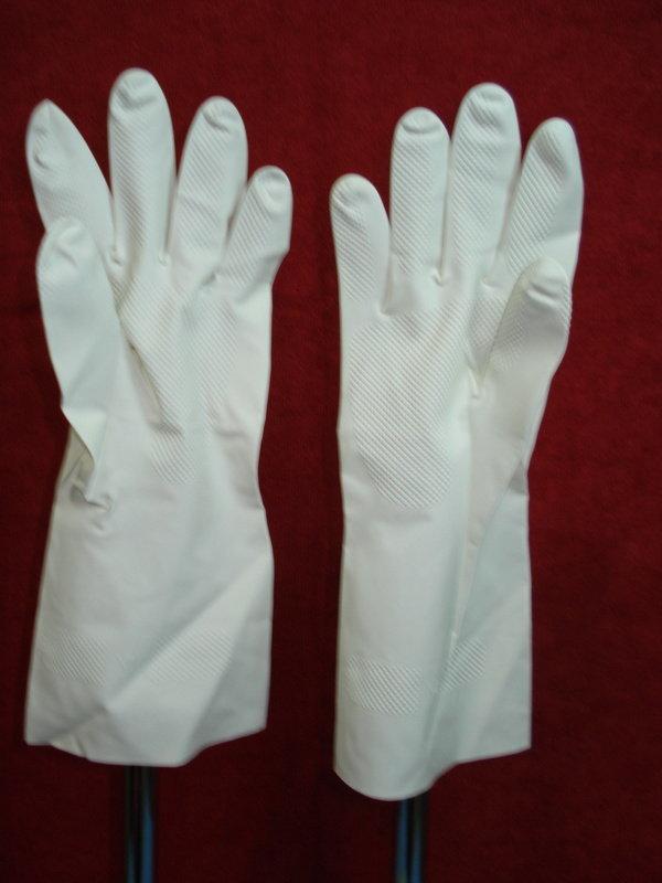 [橡膠、乳膠手套達人屋] 白色耐油薄手套  NBR特殊材質,無臭,不易黏手