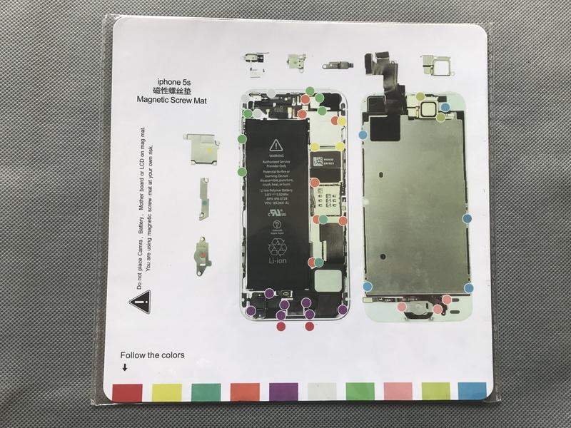 iPhone5 5S 手機 維修 拆解 零件 螺絲 磁性 記憶版 同手機位置  DIY  維修 測試 零件 工具
