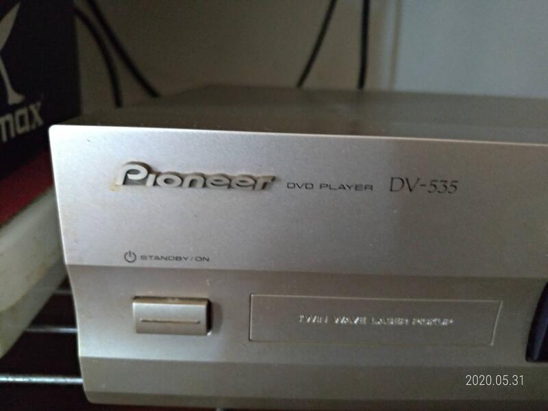 限量機種_先鋒 PIONEER DV-535 前旗艦級 CD / DVD 播放機，光碟讀取有問題，其餘功能正常，零件機賣