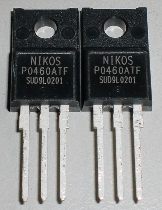 場效電晶體 (NIKO-SEM P0460ATF ) TO-220F (N-CH) 600V 4A 2Ω