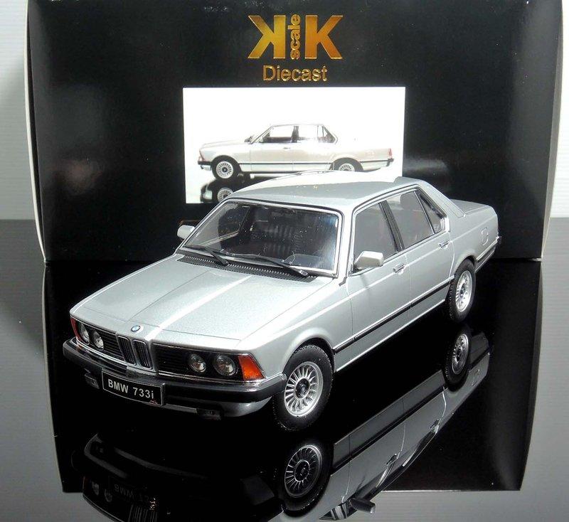 【MASH-2館】現貨特價 KK scale 1/18 BMW 733i E23 1977 silver
