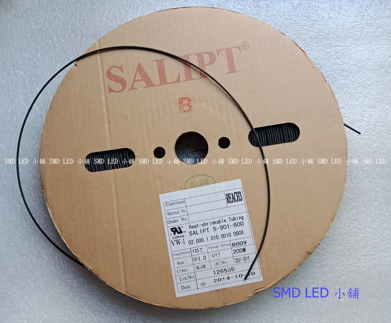 [SMD LED 小舖]1mm熱縮套管(1米一單位)