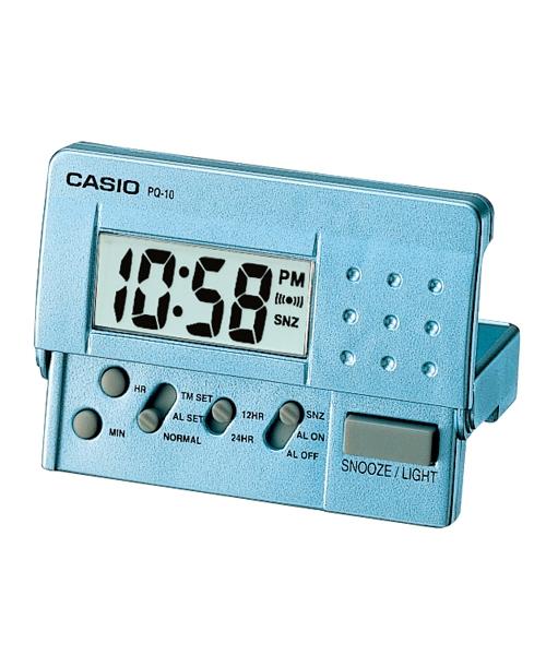 實體店面【時間光廊】CASIO 卡西歐 藍色 電子鬧鐘 靜音 PQ-10 全新原廠公司貨 PQ-10D-2