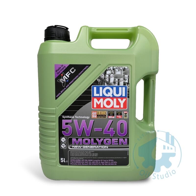 《油工坊》LIQUI MOLY MOLYGEN 5W40 液態鉬 全合成 機油 229.5 LL-01 SN 5公升