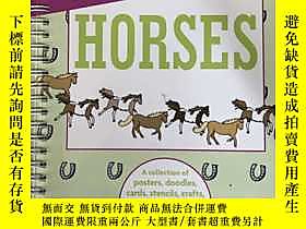 古文物Oodles罕見of Horses: A Collection of Posters, Doodles, Card 