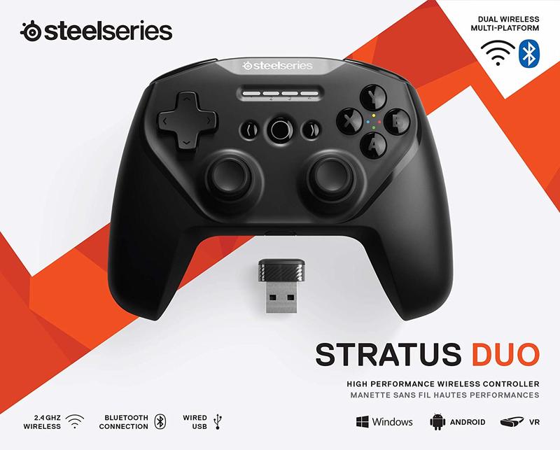 可刷卡分期+免運**支援Android+PC+VR**最新 SteelSeries Stratus DUO 遊戲把手