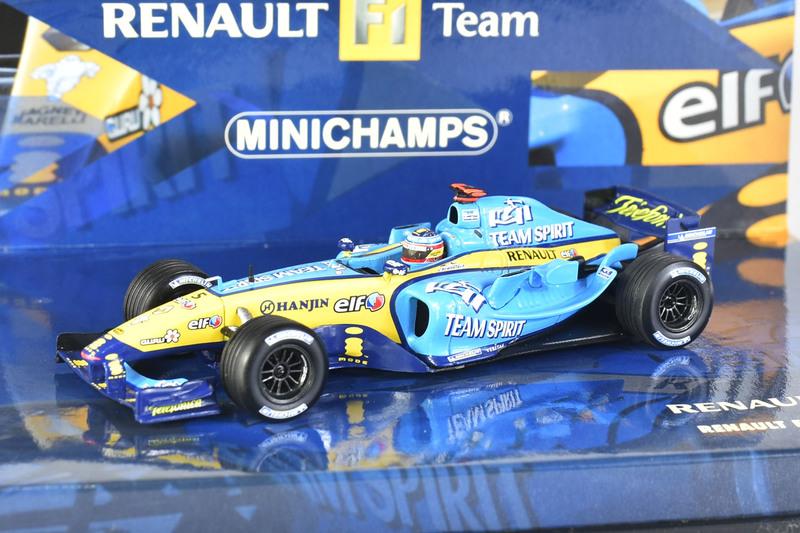 在模型車收藏家。 minichamps 1/43。Renault F1 Team 2005 Alonso #5