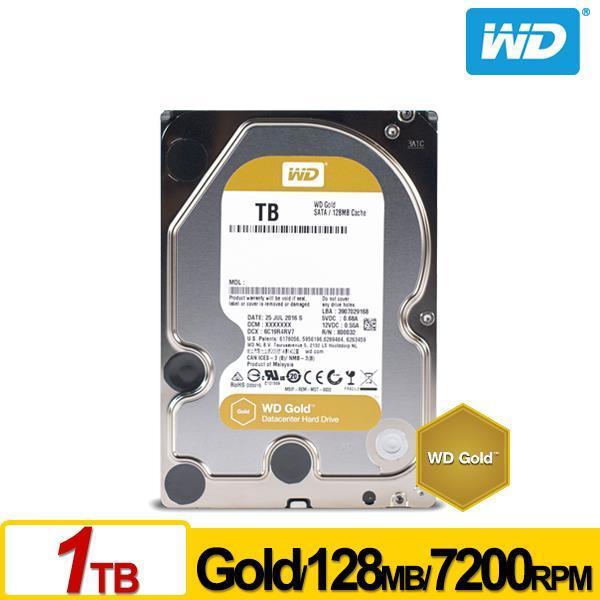 [ASU小舖] WD1005FBYZ Gold 1TB 3.5吋企業級硬碟