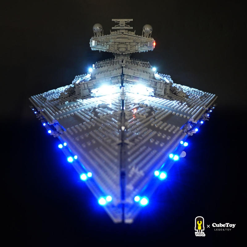 【CubeToy】WBS™ 樂高 LED 燈組 75252 星際大戰 帝國滅星者戰艦 專用包 - LEGO LED -