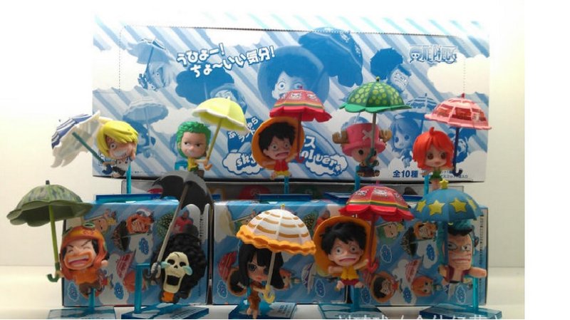 海賊王 雨傘造型公仔 一組10隻