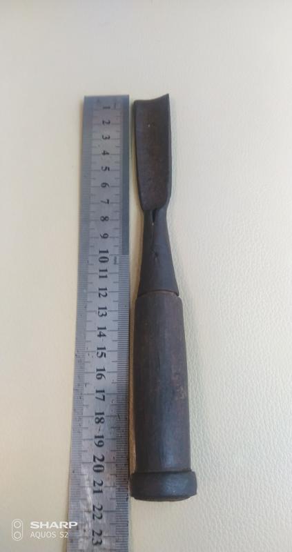 老工具木工鑿刀1，(未磨)實品拍照，尺寸如圖！