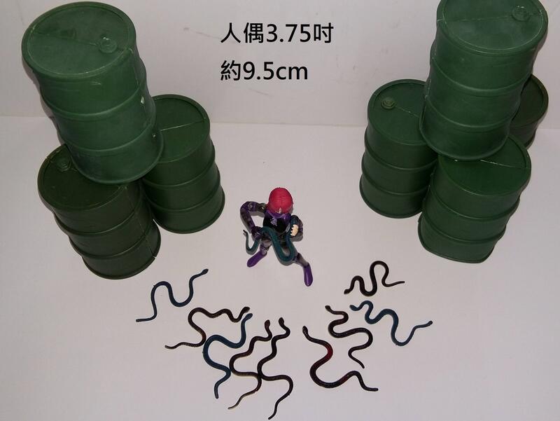 1:18場景配件迷你微縮仿真擬真道具模型蛇3.75吋暗源兵人微星小超人Microman酸雨戰爭行星綠谷Marvel黏土人