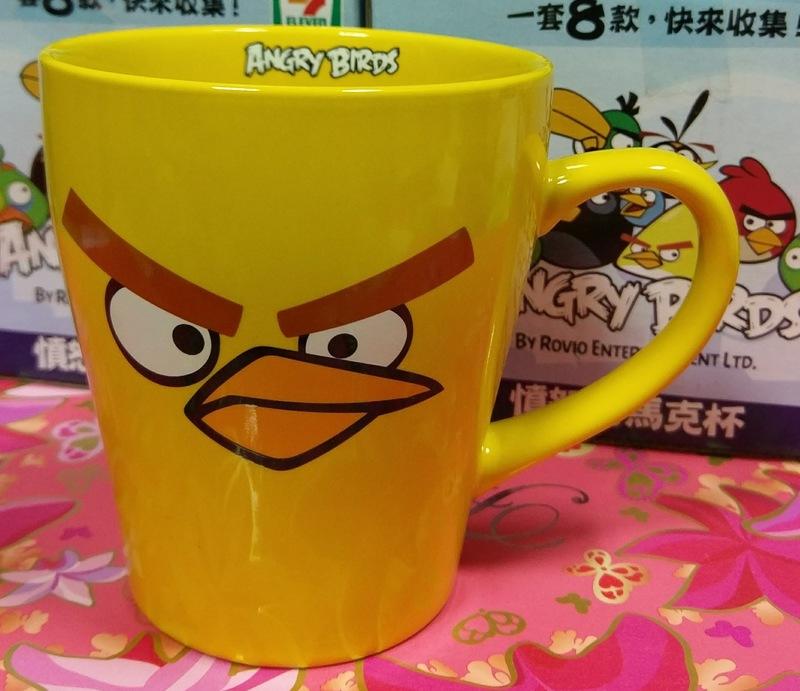 全新&#x02661;&#x02665;~Cd13-1~7-11【憤怒鳥Angry Birds】 個性馬克杯《黃鳥》