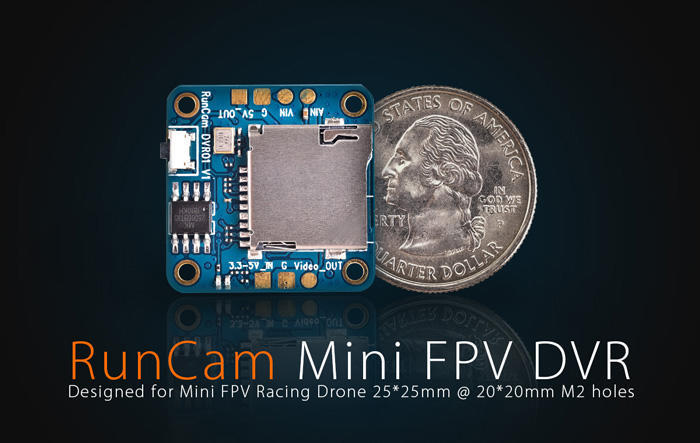[菜鳥飛行DIY]RunCam Mini FPV DVR迷你錄影模組 20*20孔距 無損視頻輸出 錄製高頻振動電機音頻