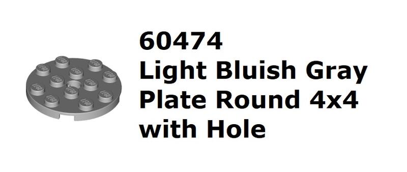 【磚樂】LEGO 樂高 60474 4515351 Plate Round 4x4 淺灰 圓形薄板