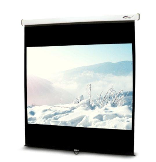 《名展影音》簡雅設計款 UNICO雅典娜系列CA-H120(1:1) 120吋手動席白壁掛布幕