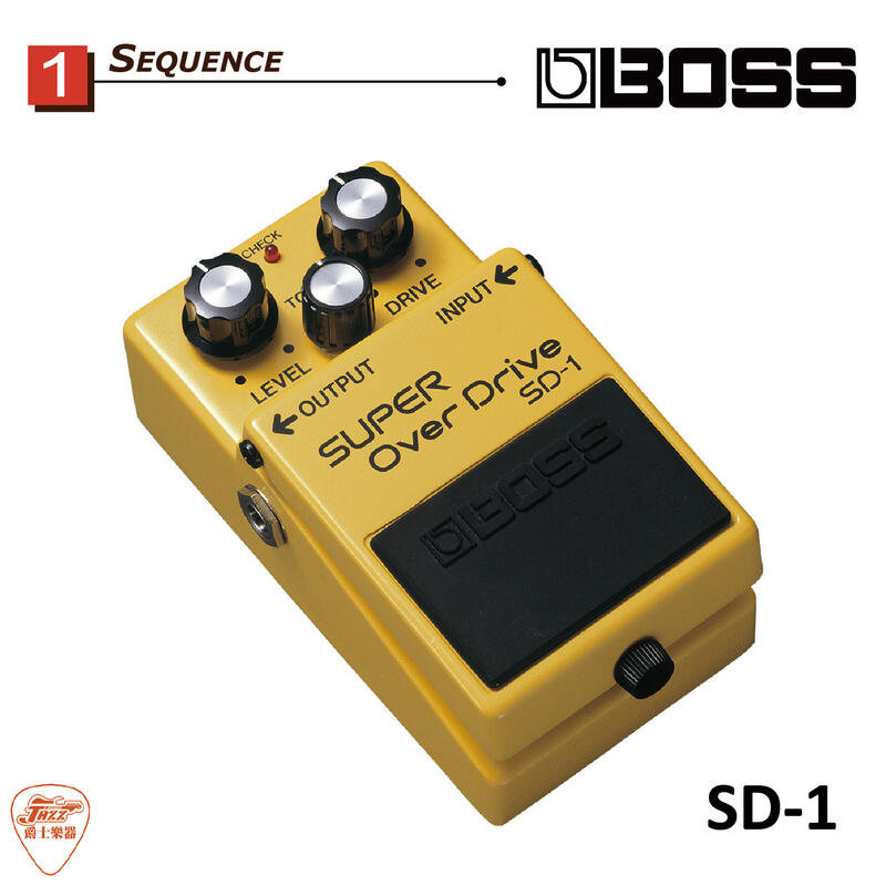 【爵士樂器】公司貨 BOSS SD-1 Super OverDrive  破音 效果器