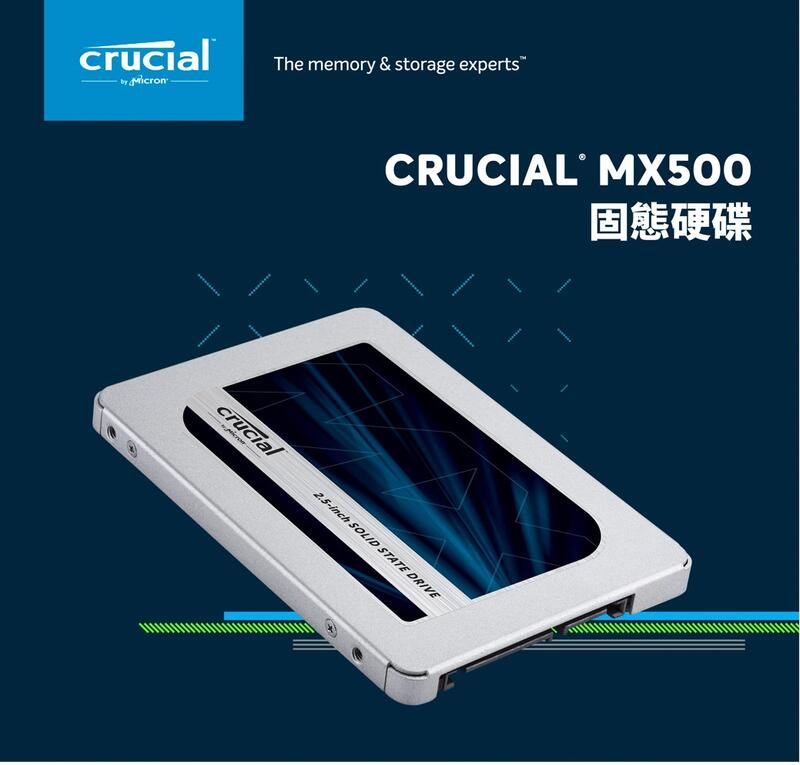 [免運 全新品] Micron Crucial MX500 SSD 250G 250GB 2.5吋固態硬碟