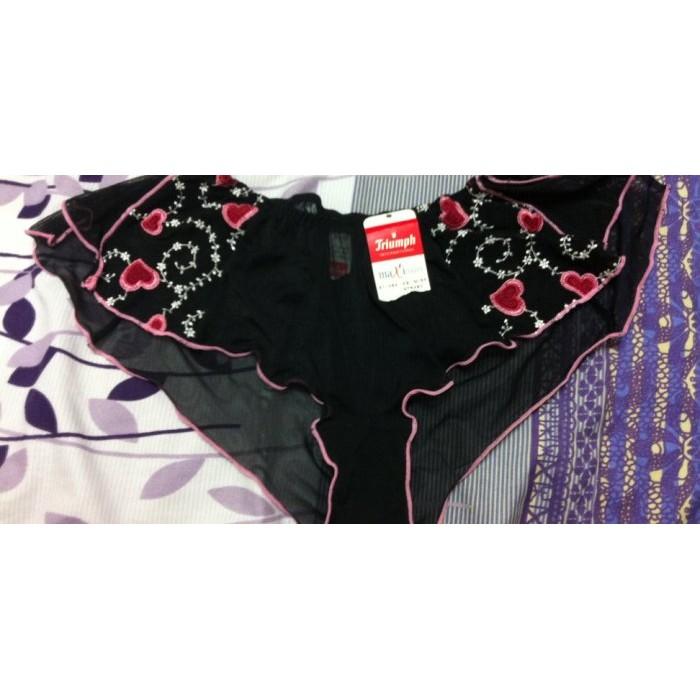 全新品～黛安芬黑色性感蕾絲情趣褲Ｍ號，原價480，特價199元