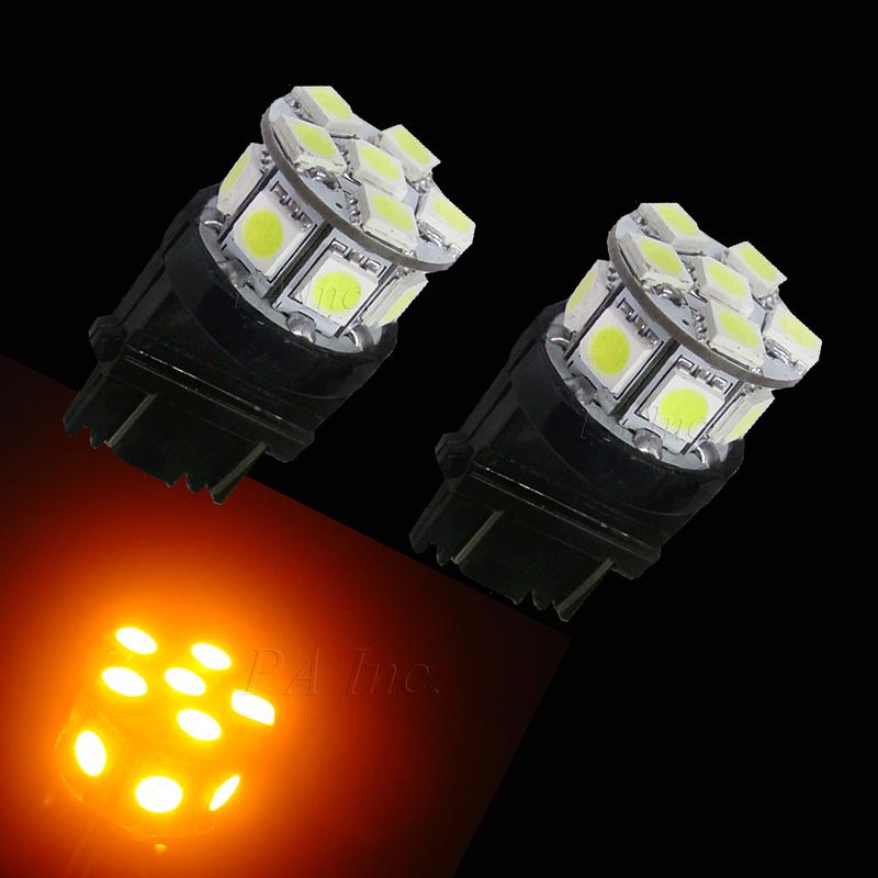 【PA LED】美規 雙芯 3157 單芯 3156 13晶 39晶體 SMD LED 黃光 方向燈 小燈