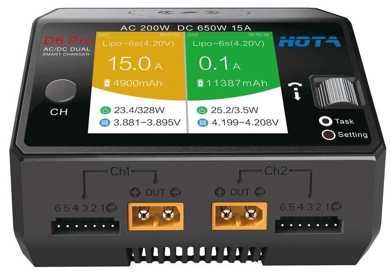 全新HOTA D6 Pro 650W 1-6S充電器適用任何電池 附無線手機充電支援AC/DC自取$3000