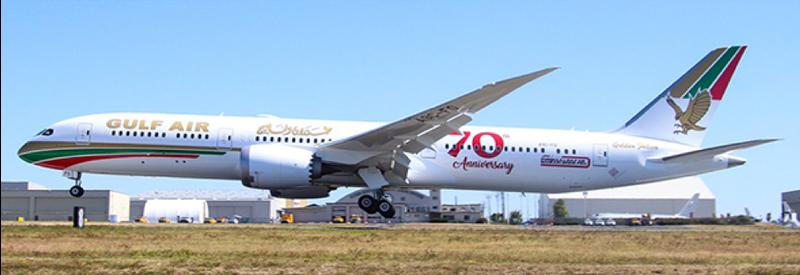 JC Wings 海灣航空 Gulf Air Boeing 787-9 A9C-FG 1:200