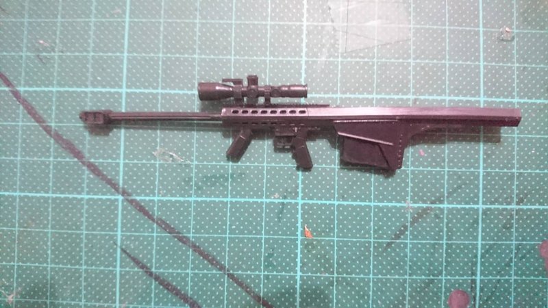 [冰霸王] gk 1/12 配件 M82A2巴雷特 (非 迷你武裝 figma 山口式 6吋 shf 朝戶末世