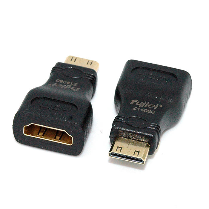 小白的生活工場*	 FJ SR4004 Mini HDMI(公)to HDMI(母)鍍金轉接頭