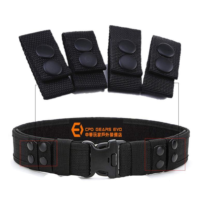 《CPO EVO中華玩家》多用途勤務腰帶固定扣環（1組2入合售）-【BK~黑色】