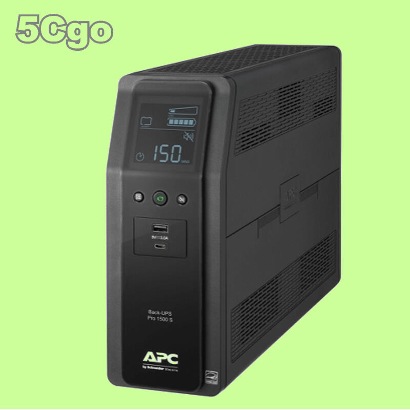 5Cgo【權宇】APC Back-UPS Pro 1500VA 在線互動式 (BR1500MS-TW) 2年保 含稅