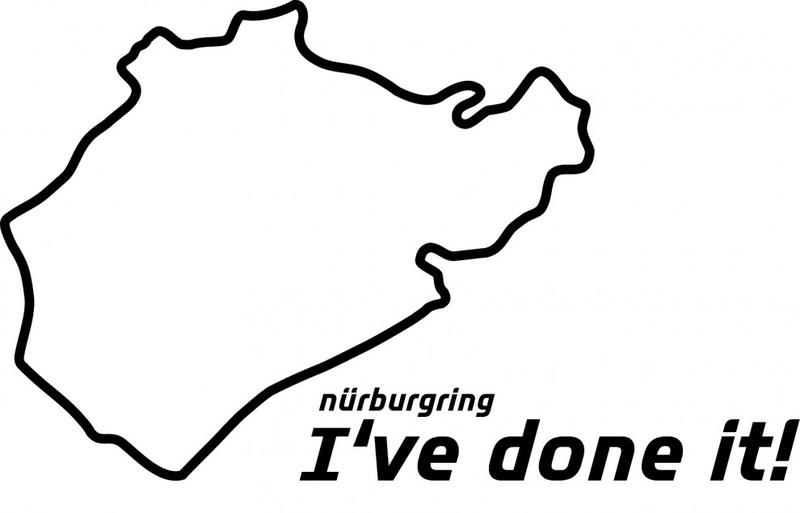 紐柏林原裝正品貼紙 12cm Nurburgring "I´ve done it!"